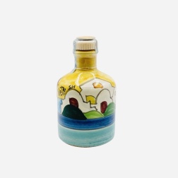 Bomboniera cresima bottiglia meloncello Vietri casette